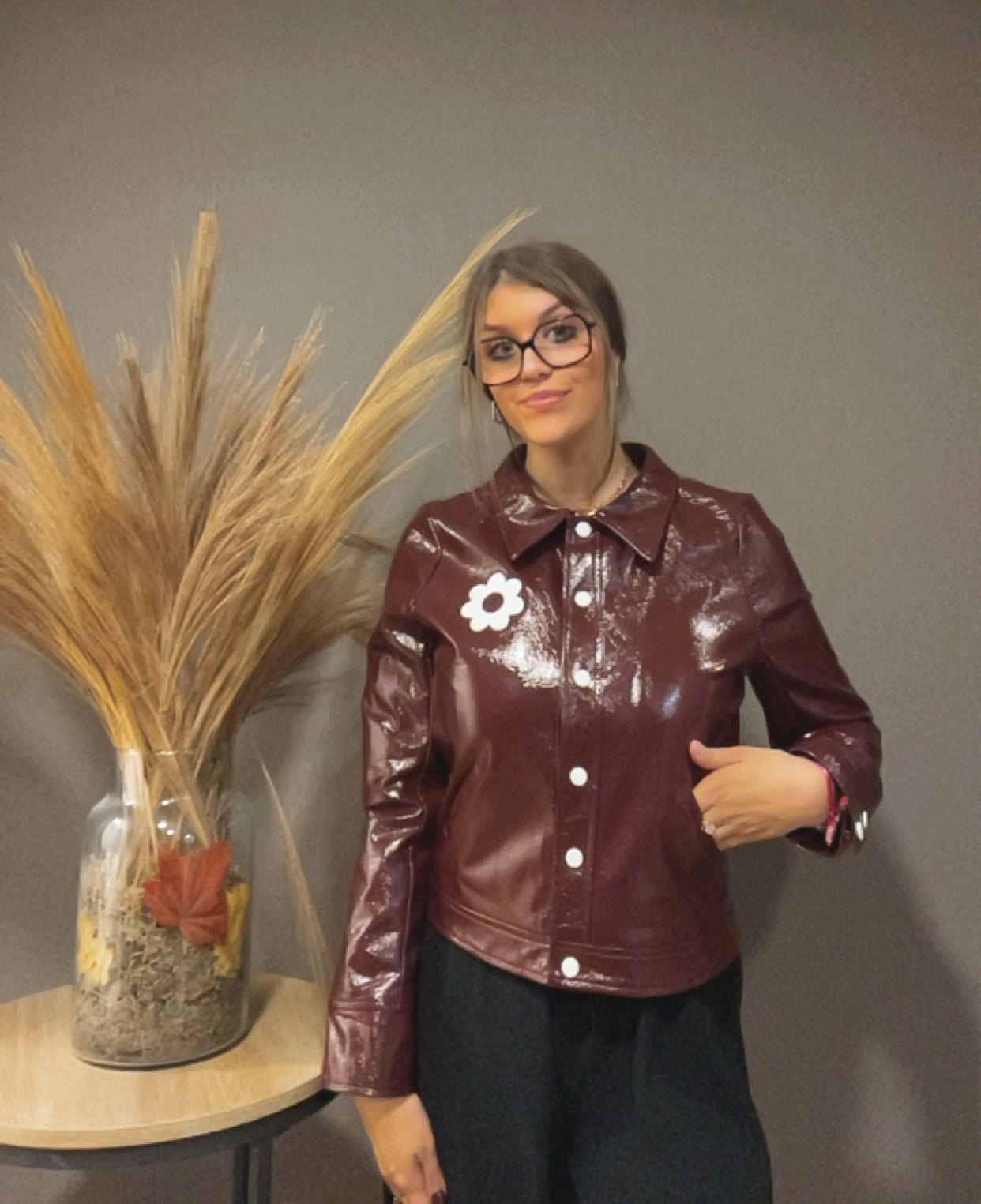Veste simili cuir (existe en plusieurs couleurs)
