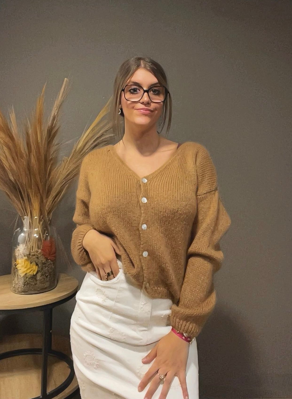 Gilet mohair (existe en plusieurs couleurs)