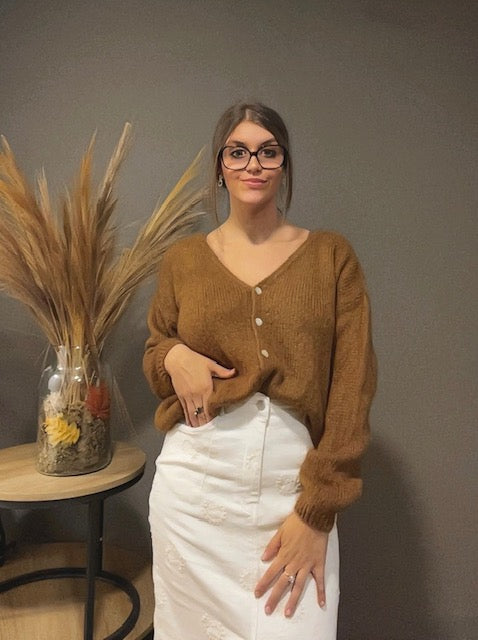 Gilet mohair (existe en plusieurs couleurs)