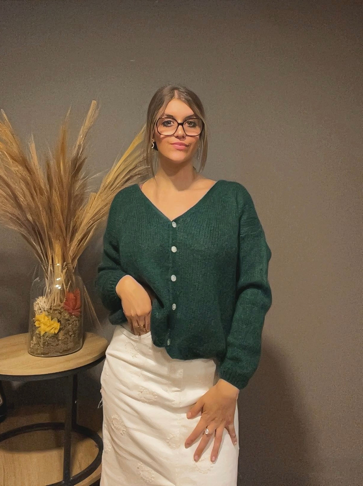 Gilet mohair (existe en plusieurs couleurs)