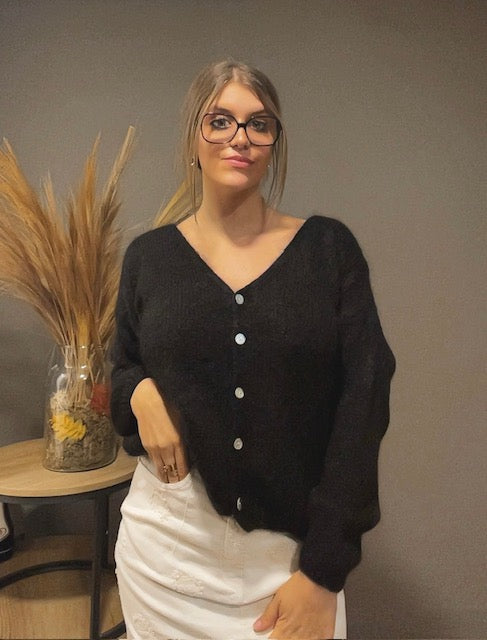 Gilet mohair (existe en plusieurs couleurs)