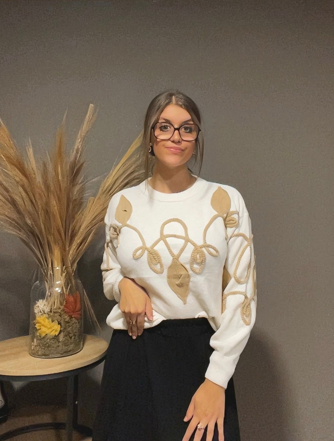 Pull avec broderies