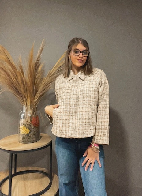 Veste courte zippée