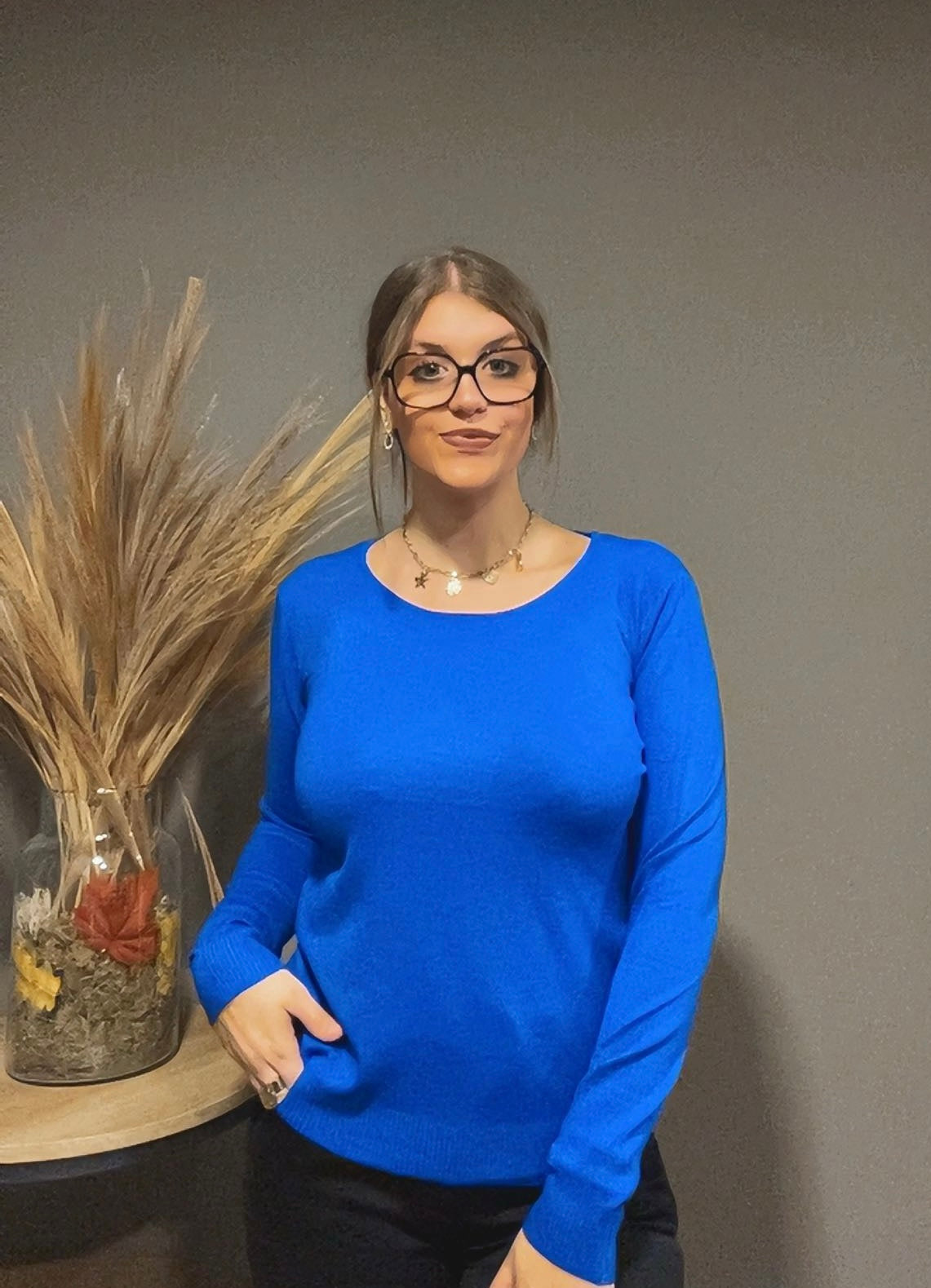 Pull fin en modal à col rond (existe en plusieurs couleurs)