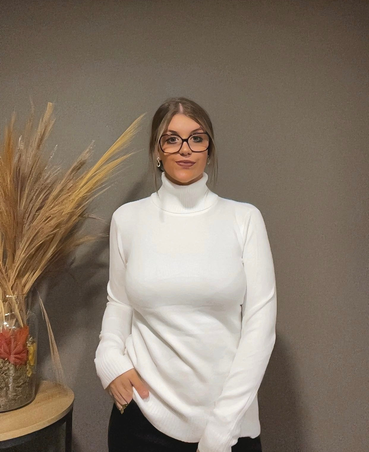 Pull épais à col roulé (existe en plusieurs couleurs)