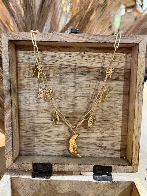 Collier charme fantaisie